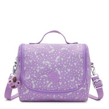 Kipling New Kichirou Printed Lunch Bag Taske Lilla | DK 1935DF